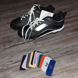 A4  Men's black  baseball cleats  Sz 7  New